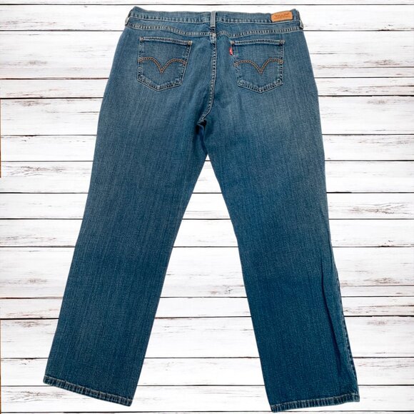 Levi's 505 Straight Leg Jeans Women's Size 16S Denim Classic - Picture 3 of 13
